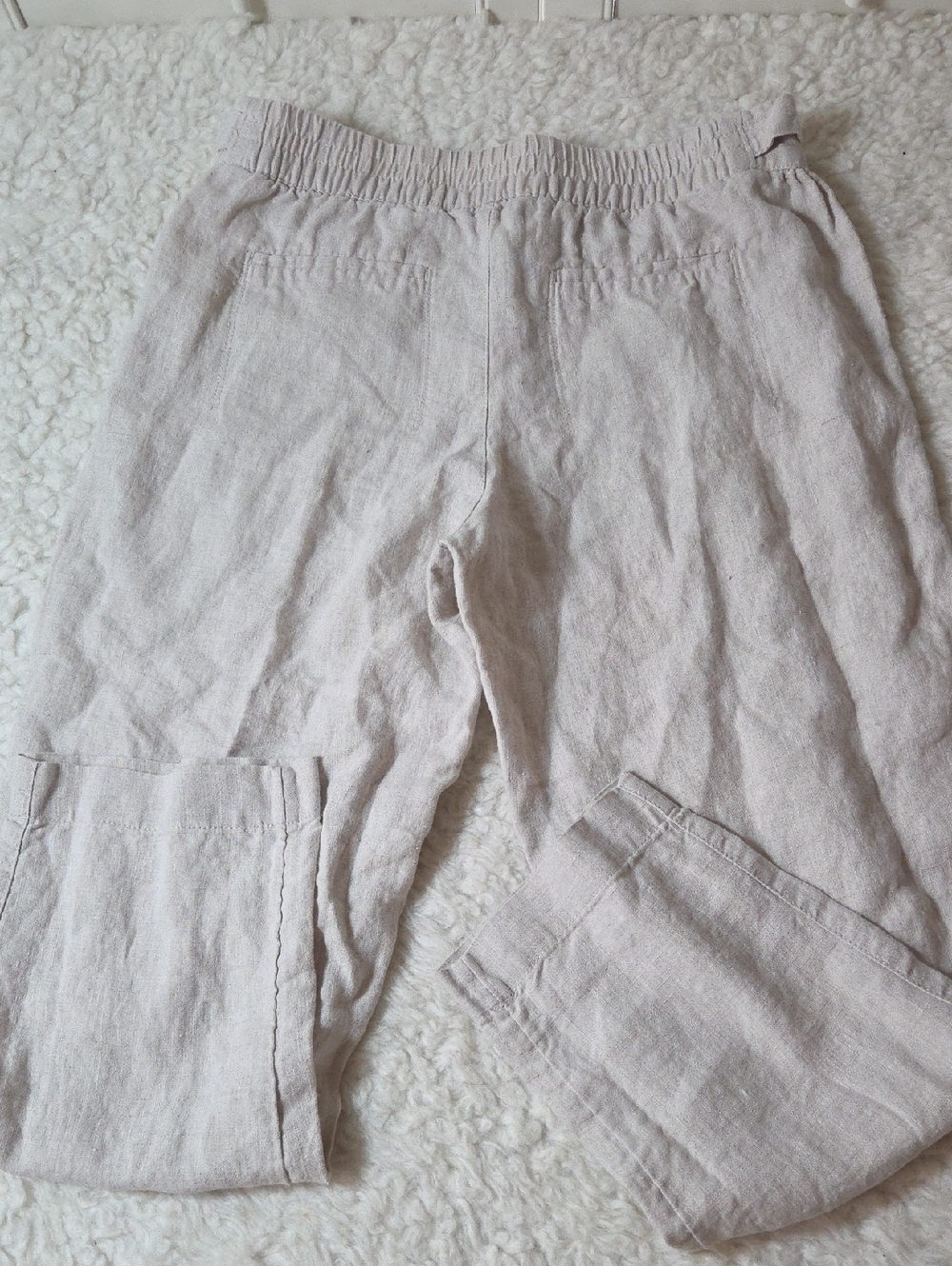 Athleta Voyager Linen Pant Sz 12 Regular Undyed - Picture 11 of 14